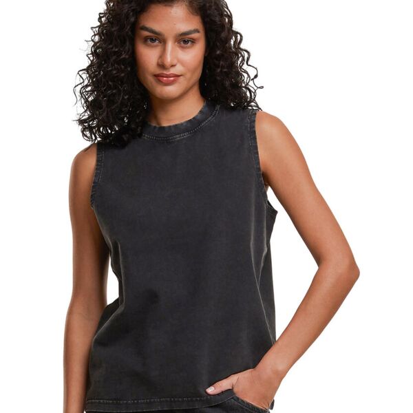 Women’s vintage washed sleeveless tee Thumbnail