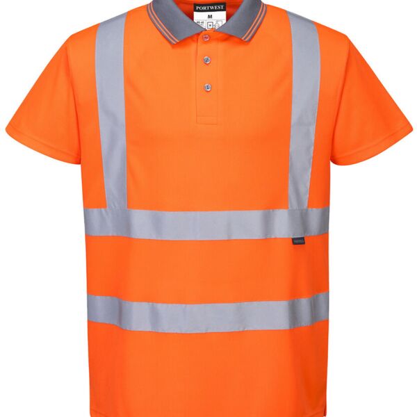 Hi-vis short sleeved polo (S477) Thumbnail